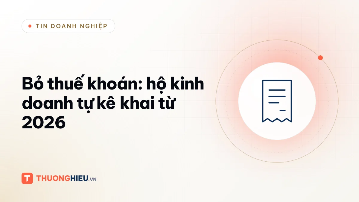 Ảnh đồ họa biểu tượng hóa đơn, chủ đề bỏ thuế khoán hộ kinh doanh