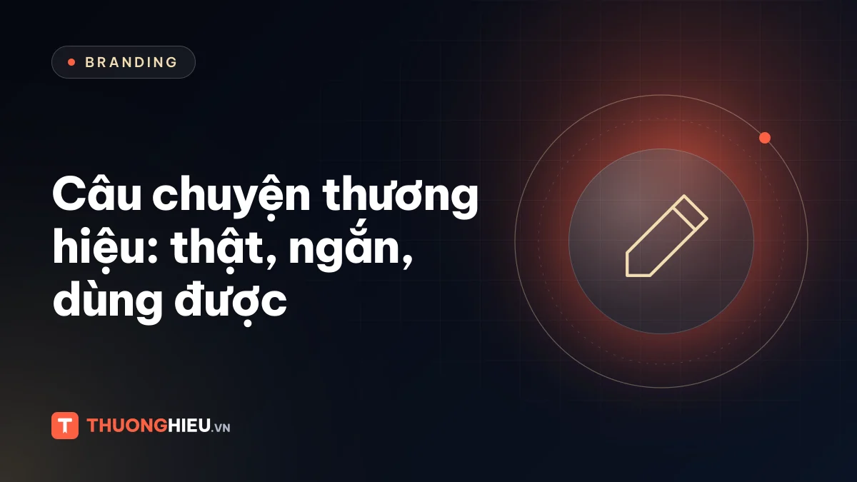 Ảnh đồ họa biểu tượng ngòi bút, chủ đề câu chuyện thương hiệu