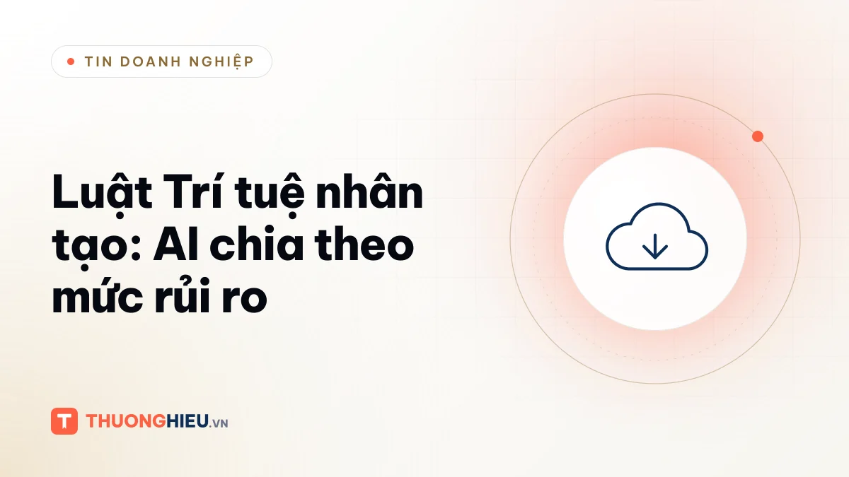 Ảnh đồ họa biểu tượng đám mây dữ liệu, chủ đề Luật Trí tuệ nhân tạo Việt Nam