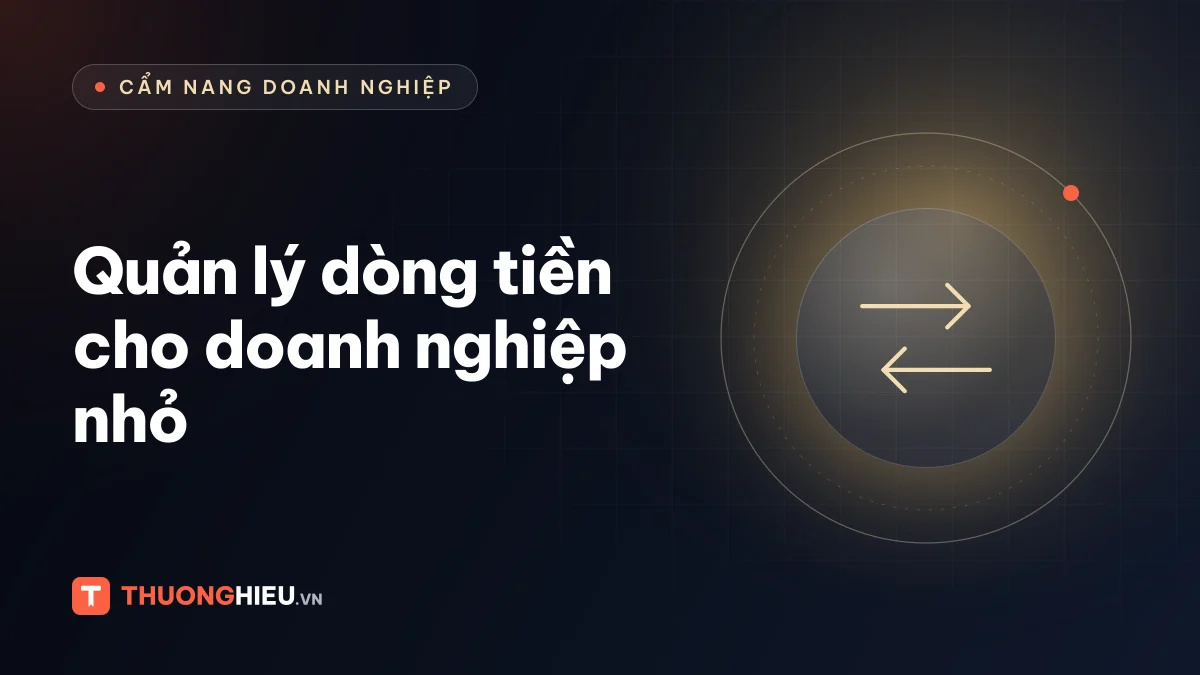 Ảnh đồ họa biểu tượng dòng tiền, chủ đề quản lý dòng tiền cho doanh nghiệp nhỏ