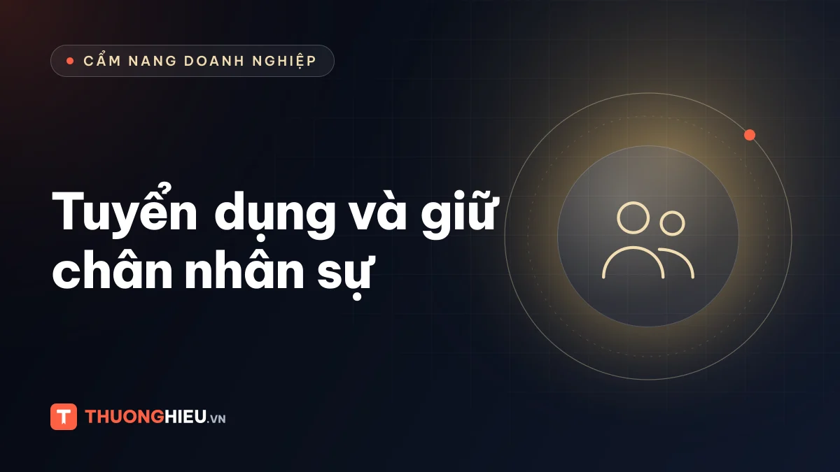Ảnh đồ họa biểu tượng nhóm người, chủ đề tuyển dụng và giữ chân nhân sự